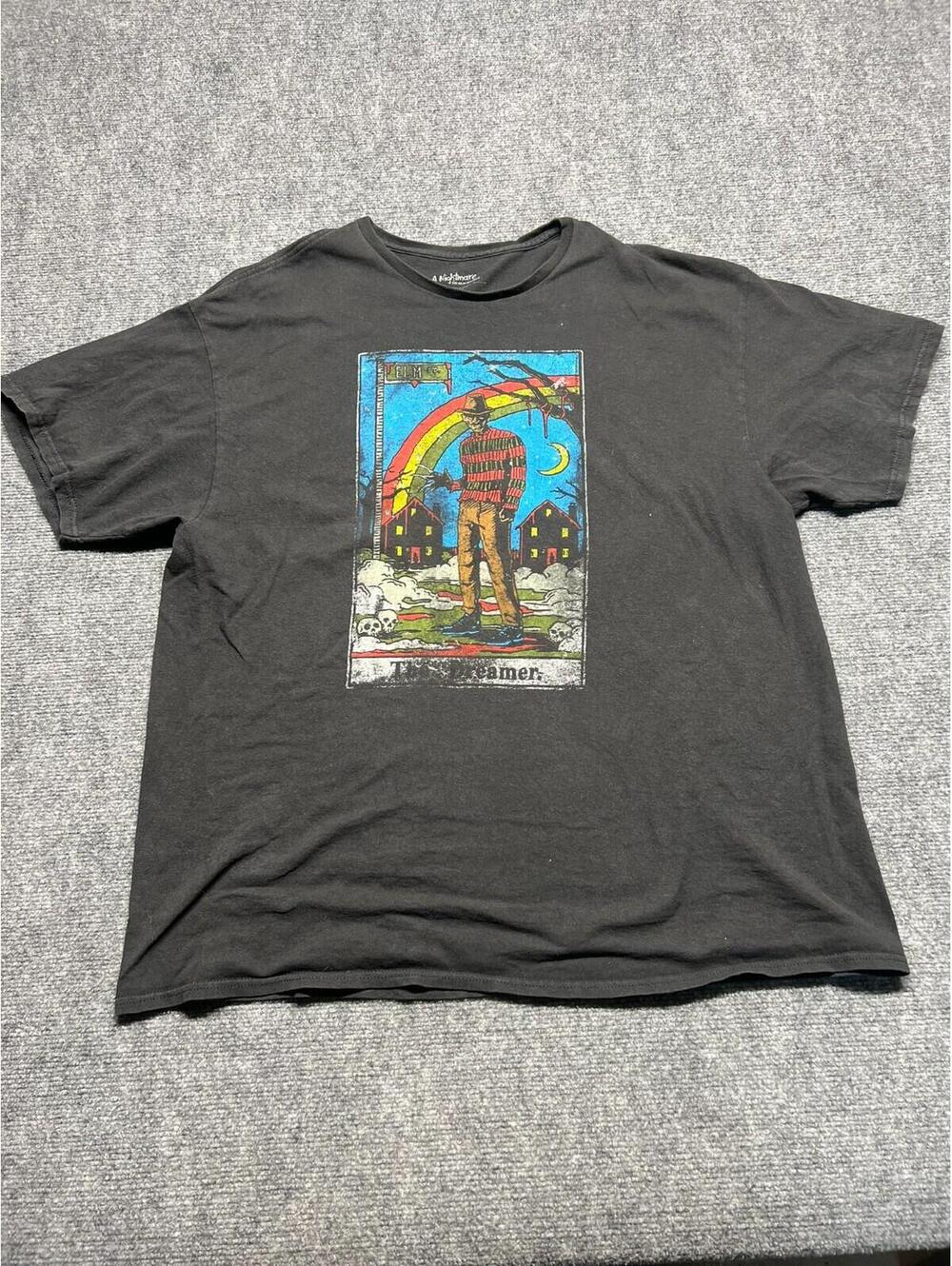 The Nightmare On Elm Street Freddy Kruger The Dreamer Tarot Black T Shirt Sz XXL - Picture 1 of 6